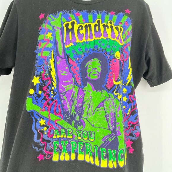 Jimi Hendrix Experience Liquid‎ Blue T-Shirt M Black 100% Cotton - Picture 2 of 7
